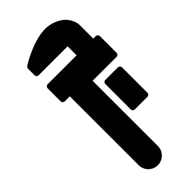 araçlar glyph düz vektör simgesi