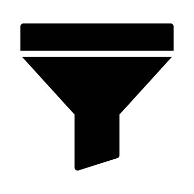 filtre glyph düz vektör simgesi