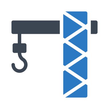 kanca glif renk vektör simgesi