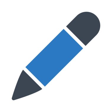 kalem glyph renk vektör simgesi