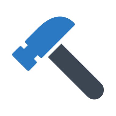 inşaat glyph renk vektör simgesi