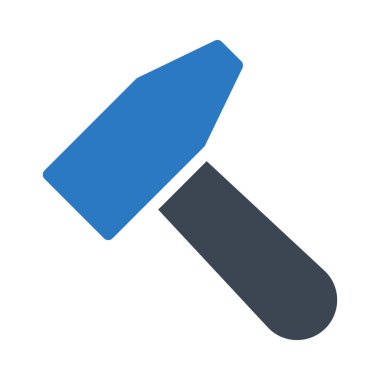 inşaat glyph renk vektör simgesi