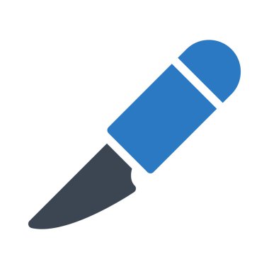 glif renk vektör simge kesmek