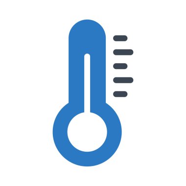 sıcaklık glif renk vektör simge