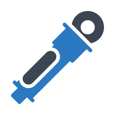 iğne glif renk vektör simgesi