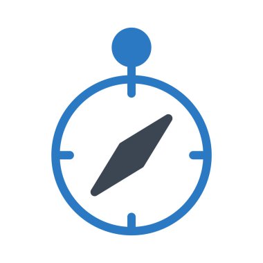 navigasyon glyph renk vektör simgesi