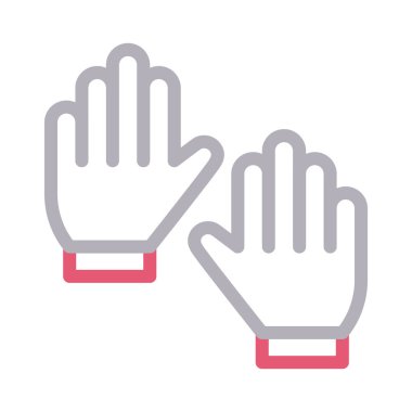 el rengi çizgi vektör simgesi