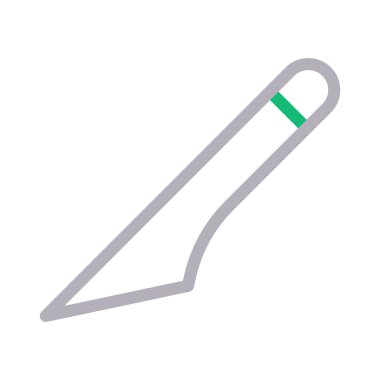 kesici renk çizgisi vektör simgesi