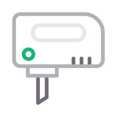 makine renkli çizgi vektör simgesi