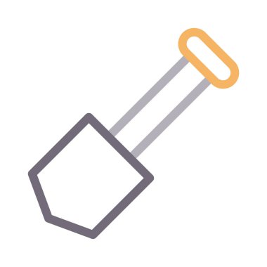 Spade renkli çizgi vektör simgesi