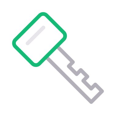 kilit renk çizgisi vektör simgesi