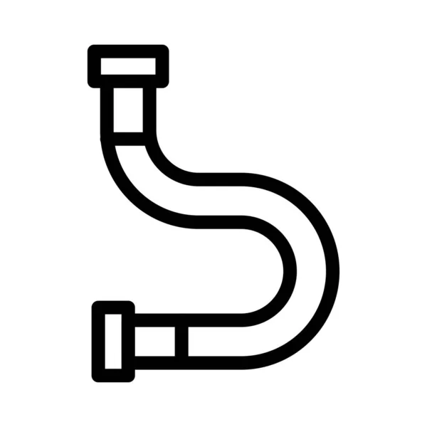 Pipeline Ligne Mince Icône Vectorielle — Image vectorielle