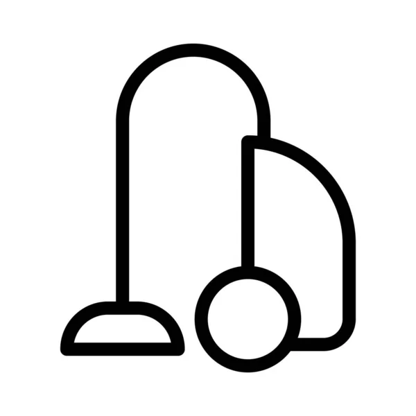 Vacuüm Dunne Lijn Vector Pictogram — Stockvector