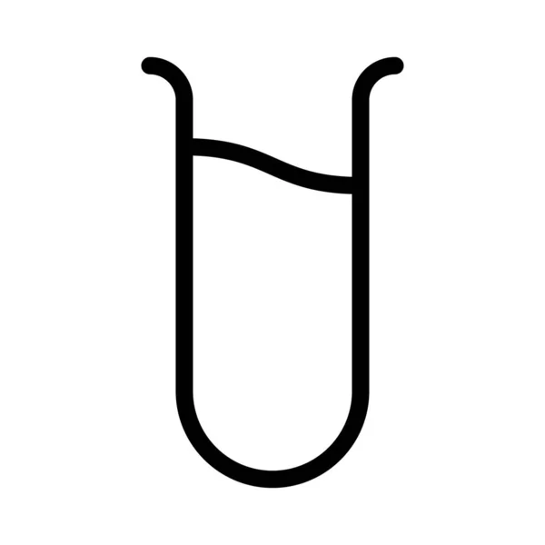 Tube Thin Line Vektor Symbol — Stockvektor