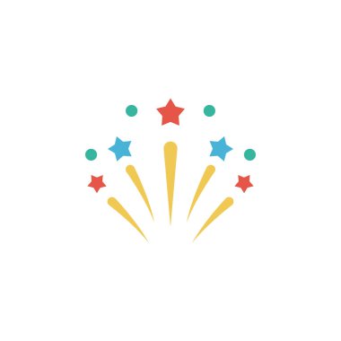 kutlama glyph düz vektör simgesi