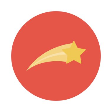 gece glyph düz vektör simgesi