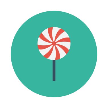 şeker glyph düz vektör simgesi