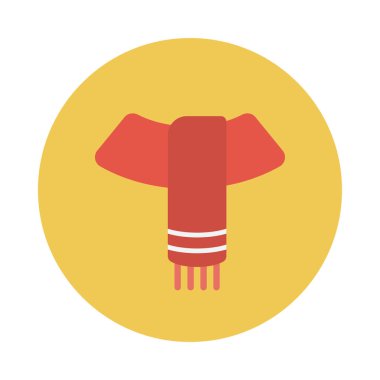 düz bez glif simge vektör