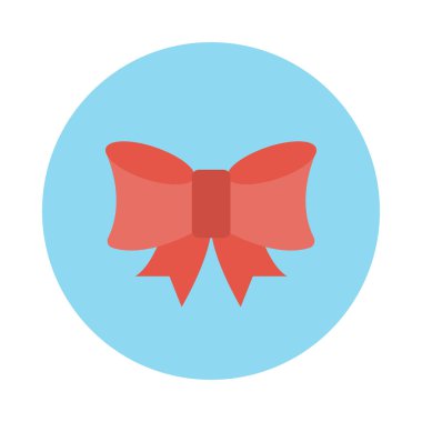 Daire hediye glif simge vektör