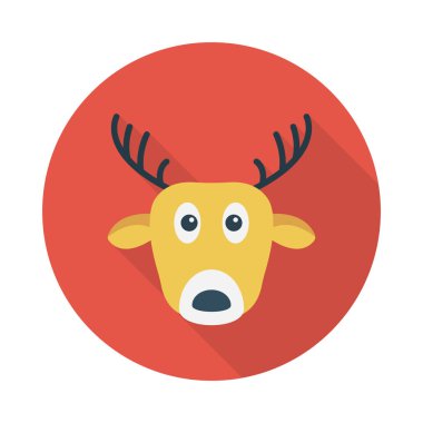 hayvan glyph düz vektör simgesi