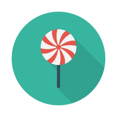 şeker glyph düz vektör simgesi