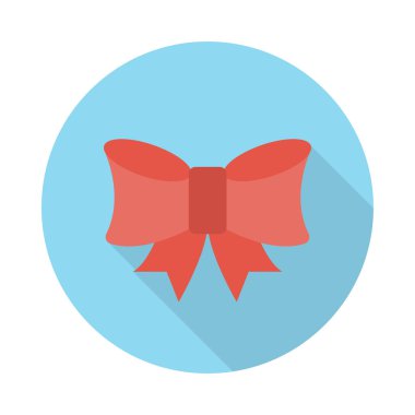 Daire hediye glif simge vektör