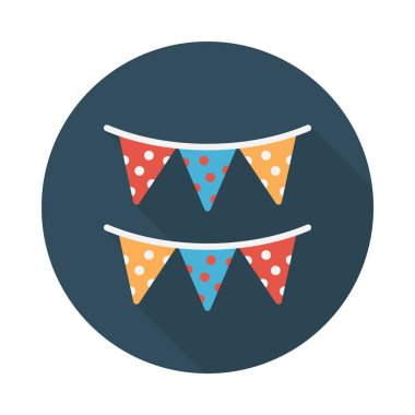 dekorasyon glyph düz vektör simgesi