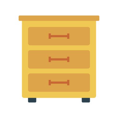 dolap glyph düz vektör simgesi