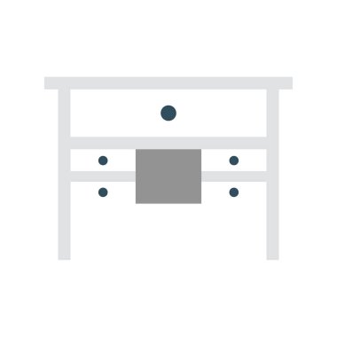 dolap glyph düz vektör simgesi