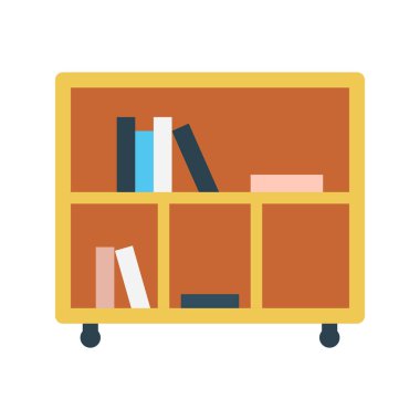 çekmece glyph düz vektör simgesi