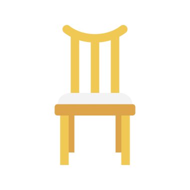 koltuk glyph düz vektör simgesi