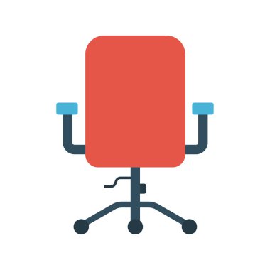 koltuk glyph düz vektör simgesi