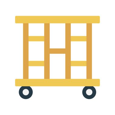 dolap glyph düz vektör simgesi