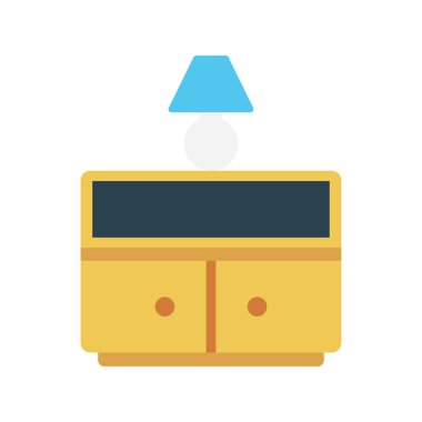 çekmece glyph düz vektör simgesi