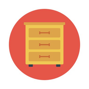 dolap glyph düz vektör simgesi