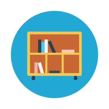 çekmece glyph düz vektör simgesi