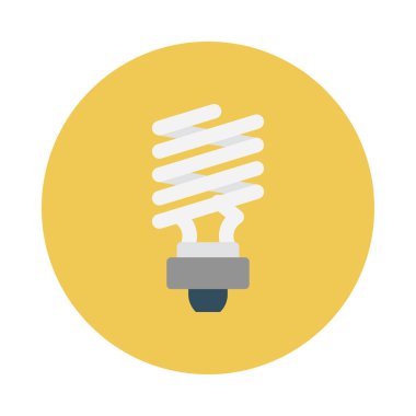 enerji tasarrufu glyph düz vektör simgesi