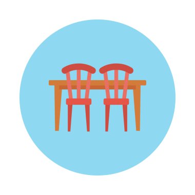 mobilya glyph düz vektör simgesi