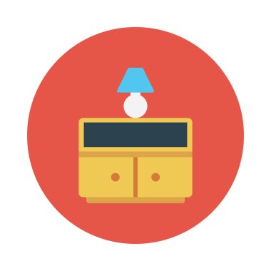 çekmece glyph düz vektör simgesi