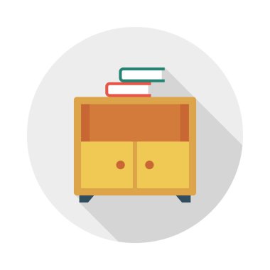 dolap glyph düz vektör simgesi