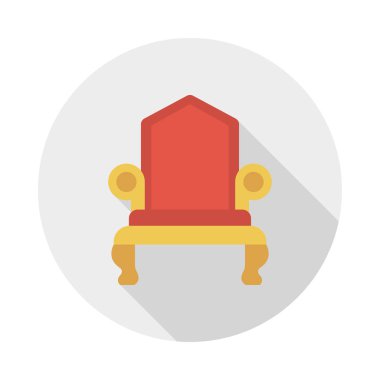 kanepe glyph düz vektör simgesi