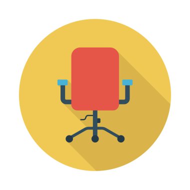 koltuk glyph düz vektör simgesi