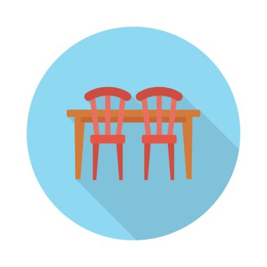 mobilya glyph düz vektör simgesi