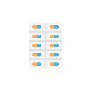 pills glyph düz vektör simgesi