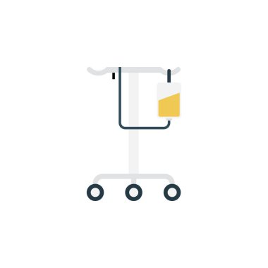 iv glyph düz vektör simgesi