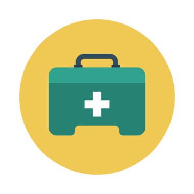 Düz simge vektör yardım