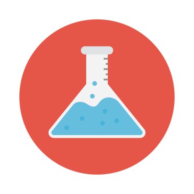 laboratuvar glyph düz vektör simgesi