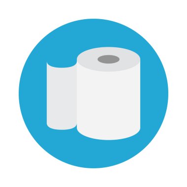 rulo glyph düz vektör simgesi