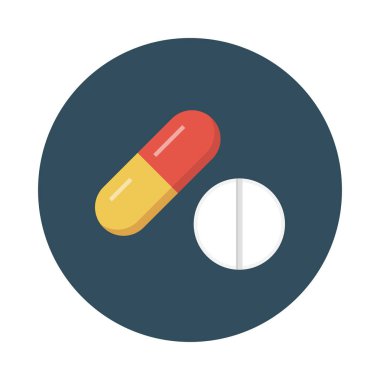 pills glyph düz vektör simgesi