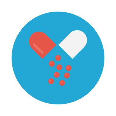 pills glyph düz vektör simgesi